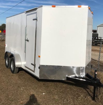 7 X 18 Enclosed Cargo Trailer - Tandem Axle 6' 6 Height (Ranger Series) -  Trailers 123