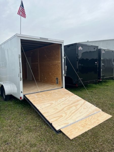 Rear 2500# Medium Duty Ramp w/Assist (With Flap - Standard on larger than 5' Wide) (Xtreme Cargo Trailers)