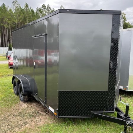 7 X 14 Enclosed Cargo Trailer - Tandem Axle with Blackout Package (Xtreme Cargo Trailers)