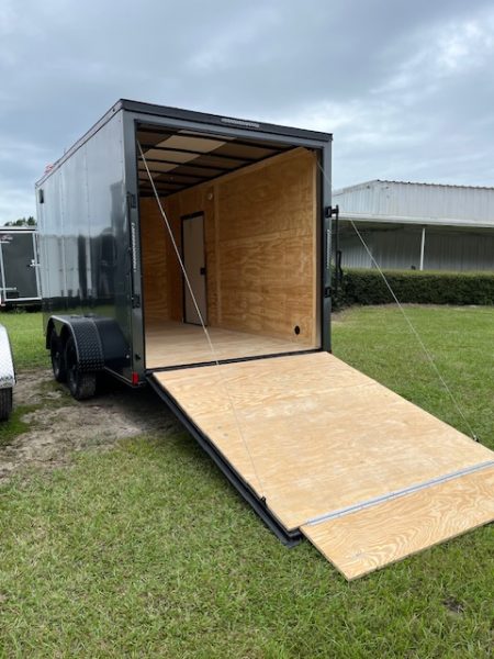 7 X 14 Enclosed Cargo Trailer - Tandem Axle with Blackout Package (Xtreme Cargo Trailers)