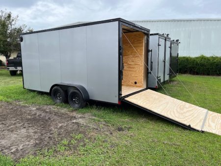 7 X 16 Enclosed Cargo Trailer - Tandem Axle - with Blackout package (Xtreme Cargo Trailers)